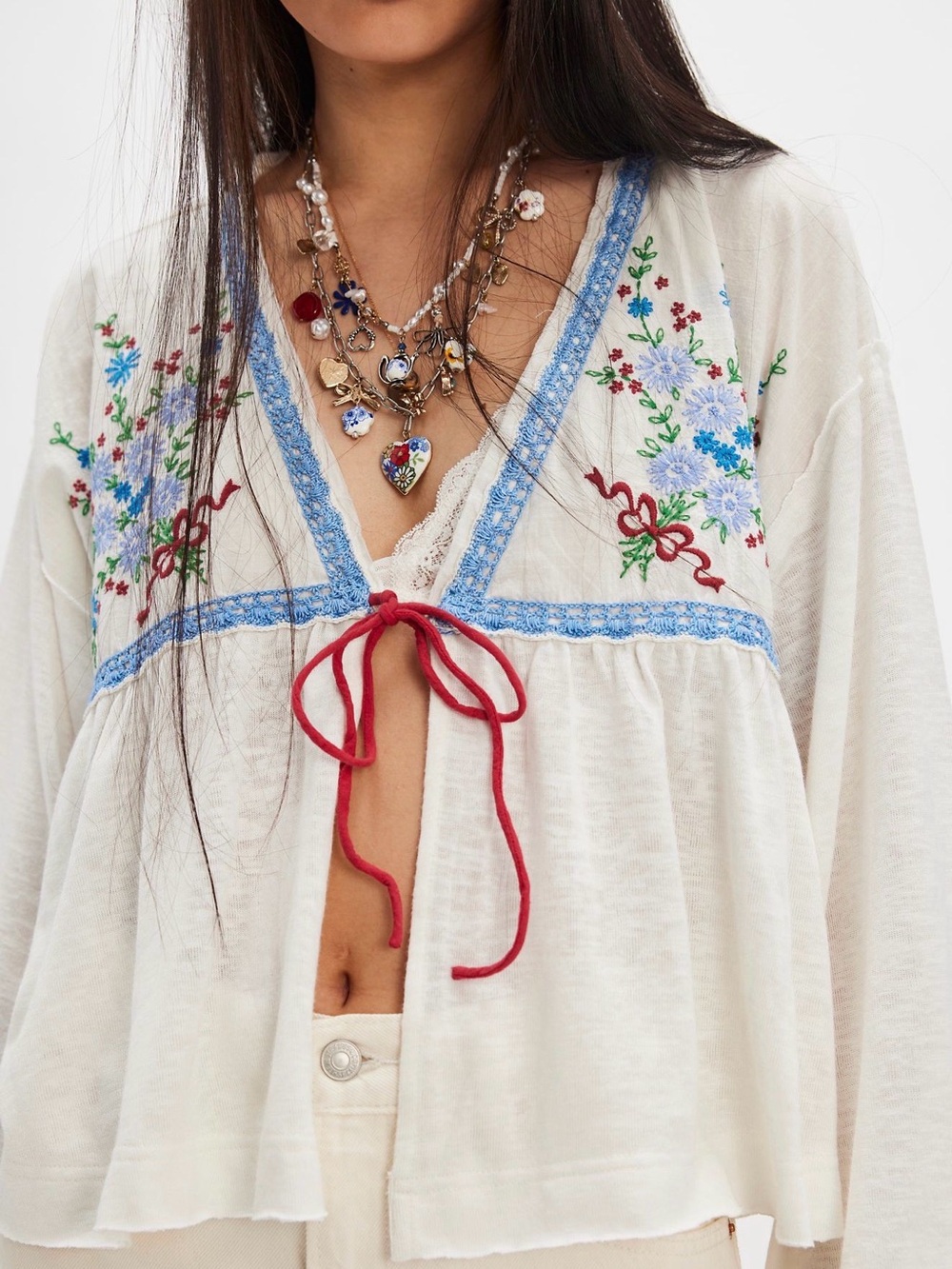 Free People Bouquet Toss Bed Jacket SOLD OUT msrp $148 - Picture 2 of 7